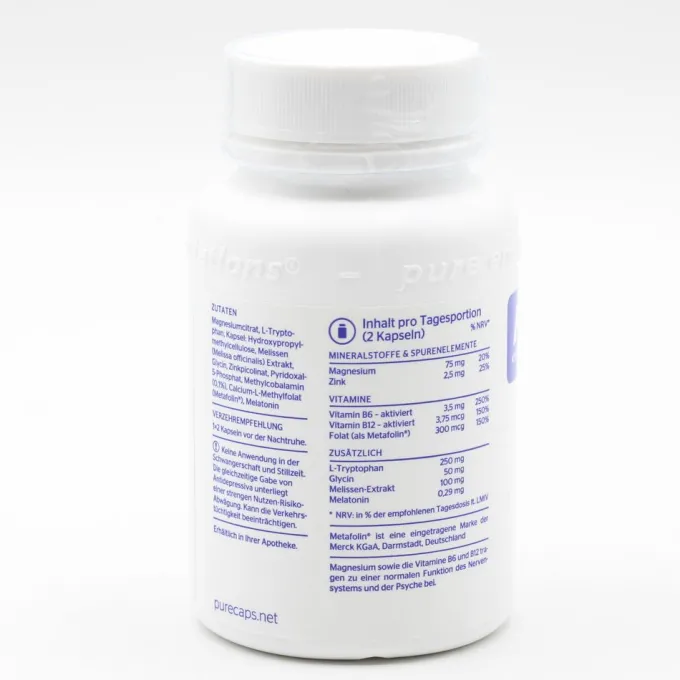 PURE ENCAPSULATIONS Schlaf Formel Kapseln 60 Stück