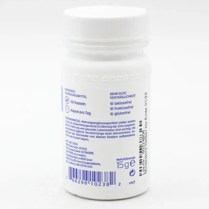 PURE ENCAPSULATIONS Selen Selenmethionin Kapseln 60 Stück