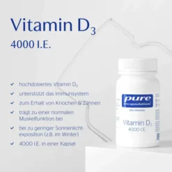 PURE ENCAPSULATIONS Vitamin D3 4000 I.E. Kapseln 60 Stück