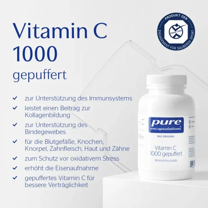 PURE ENCAPSULATIONS Vitamin C 1000 gepuffert Kaps. 90 Stück