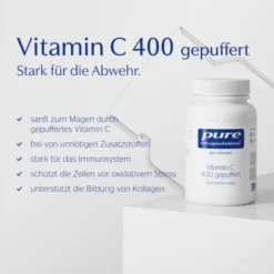 PURE ENCAPSULATIONS Vitamin C 400 gepuffert Kaps. 90 Stück