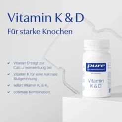 PURE ENCAPSULATIONS Vitamin K & D Kapseln 60 Stück