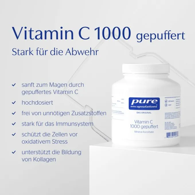 PURE ENCAPSULATIONS Vitamin C 1000 gepuffert Kaps. 250 Stück