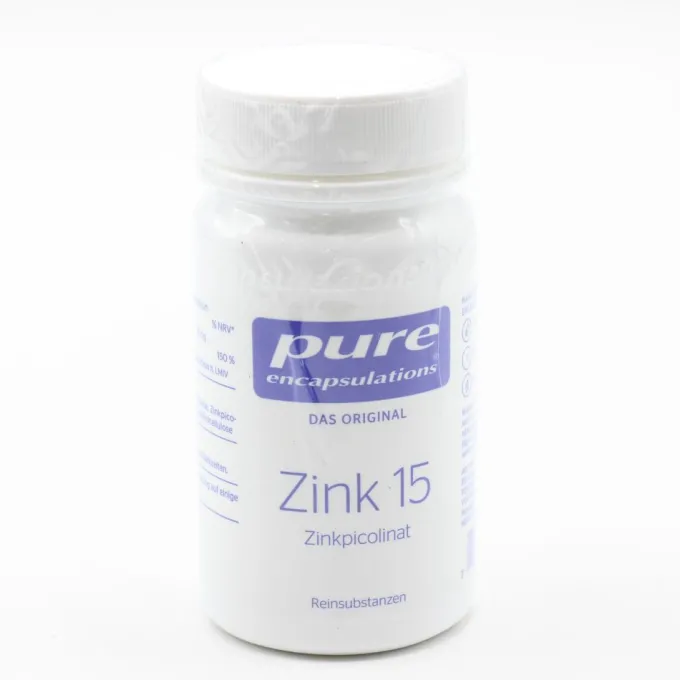 PURE ENCAPSULATIONS Zink 15 Zinkpicolinat Kapseln 60 Stück