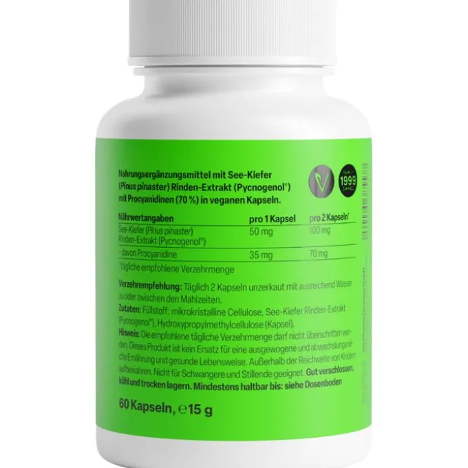 PYCNOGENOL 50 mg Kapseln ZeinPharma 60 Stück