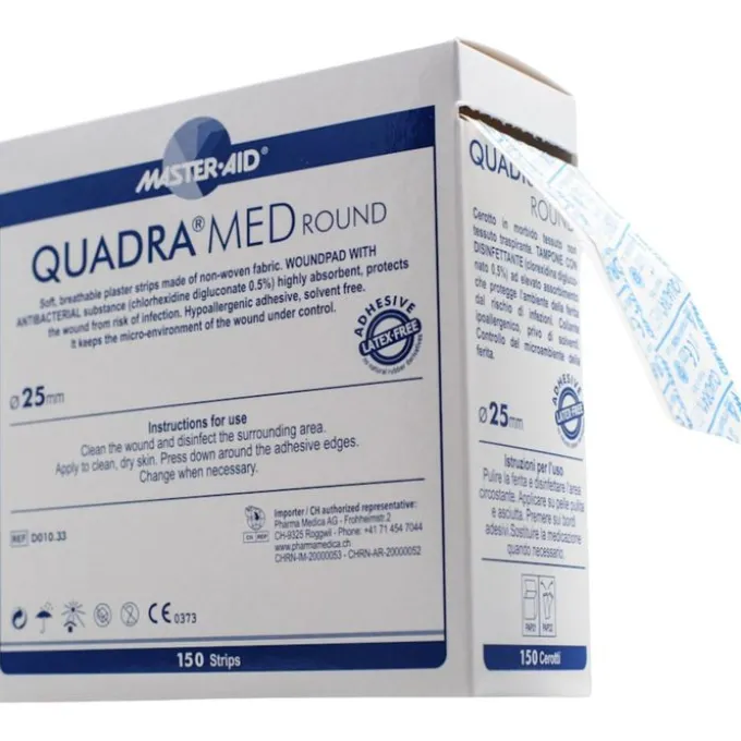 QUADRA MED round 25 mm Strips Master Aid 150 St