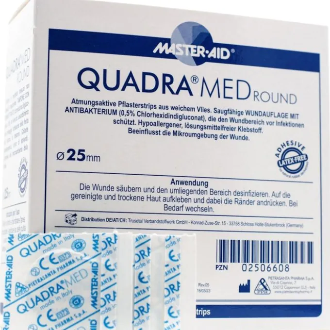 QUADRA MED round 25 mm Strips Master Aid 150 St