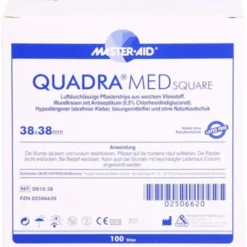 QUADRA MED square 38x38 mm Strips Master Aid 100 St