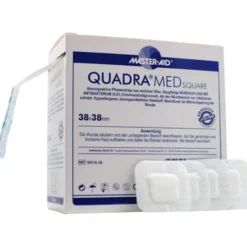 QUADRA MED square 38x38 mm Strips Master Aid 100 St