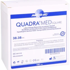 QUADRA MED square 38x38 mm Strips Master Aid 100 St