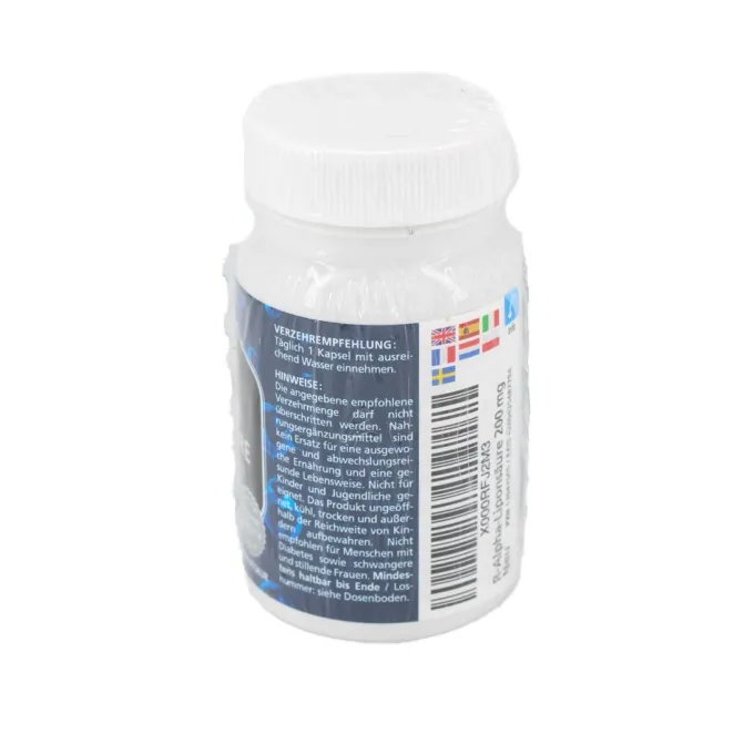 R-ALPHA-LIPONSÄURE 200 mg hochdosiert vegan Kaps. 60 Stück