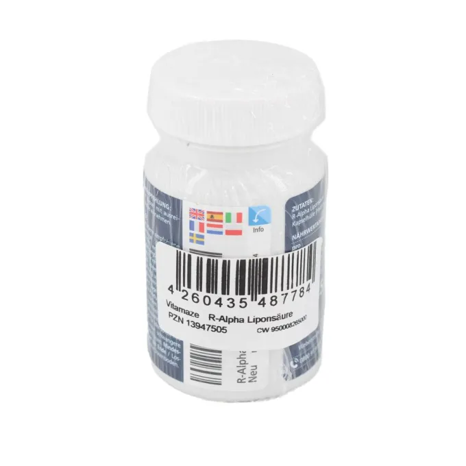 R-ALPHA-LIPONSÄURE 200 mg hochdosiert vegan Kaps. 60 Stück