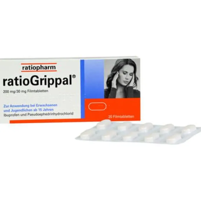 RATIOGRIPPAL 200 mg/30 mg Filmtabletten 20 St