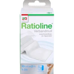 RATIOLINE acute 10 cmx2 m Verbandmull gerollt 1 St