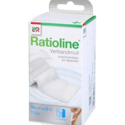 RATIOLINE acute 10 cmx2 m Verbandmull gerollt 1 St