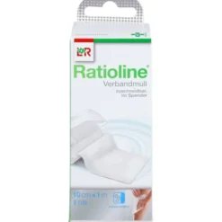 RATIOLINE acute 10 cmx1 m Verbandmull gerollt 1 St