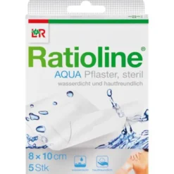 RATIOLINE aqua Duschpflaster Plus 8x10 cm steril 5 St