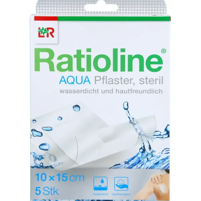 RATIOLINE aqua Duschpflaster Plus 10x15 cm steril 5 St