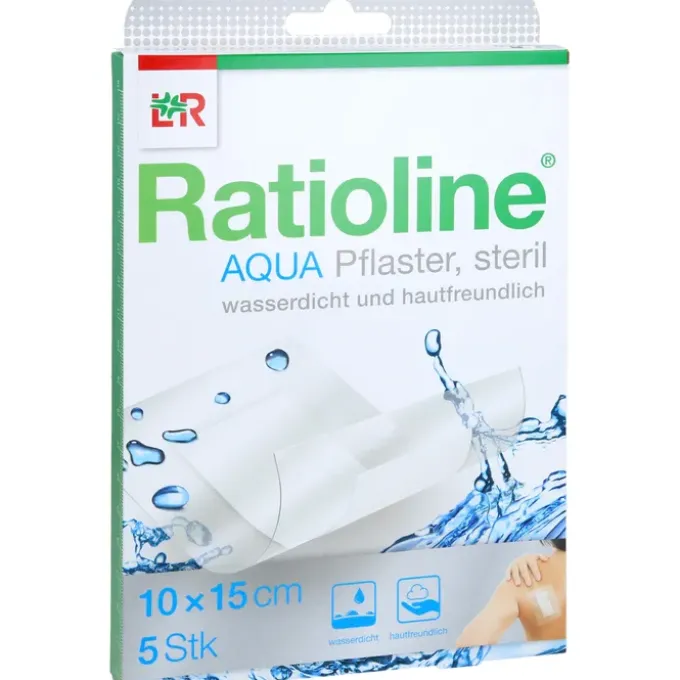 RATIOLINE aqua Duschpflaster Plus 10x15 cm steril 5 St
