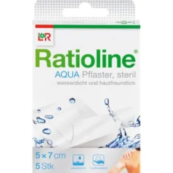 RATIOLINE aqua Duschpflaster Plus 5x7 cm steril 5 St