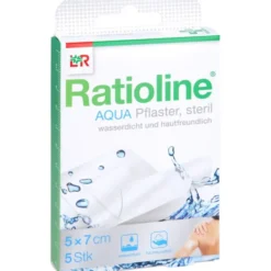 RATIOLINE aqua Duschpflaster Plus 5x7 cm steril 5 St