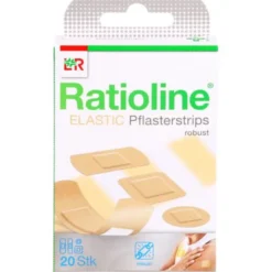 RATIOLINE elastic Pflasterstrips in 4 Größen 20 St