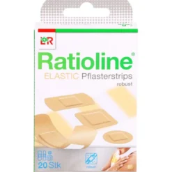 RATIOLINE elastic Pflasterstrips in 4 Größen 20 St