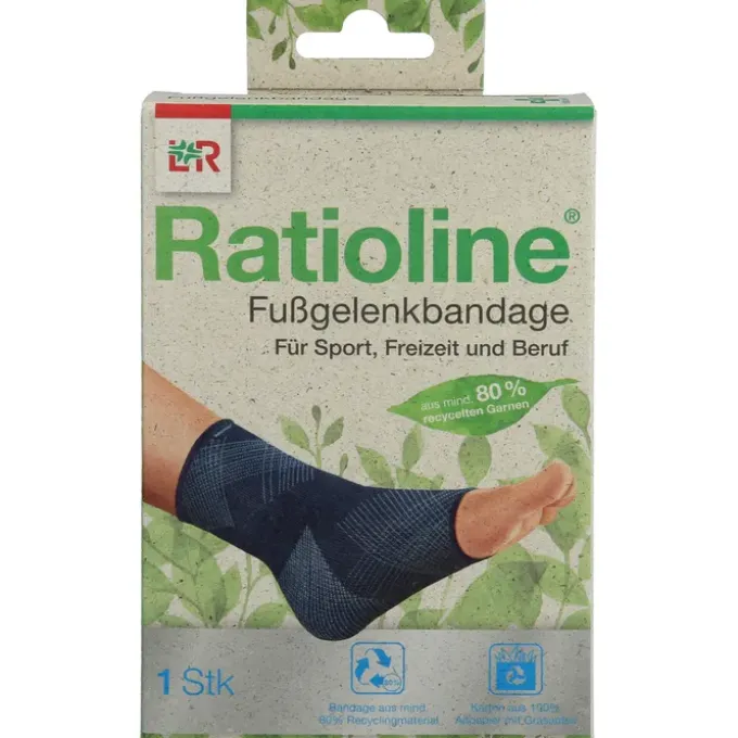 RATIOLINE Fußgelenkbandage Gr.L 1 St