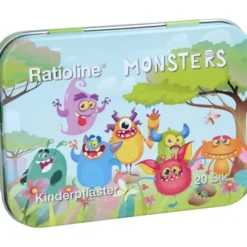 RATIOLINE Kinderpflaster Strips 3 Größen Blechbox 20 St