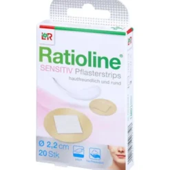 RATIOLINE sensitive Pflasterstrips rund 20 St