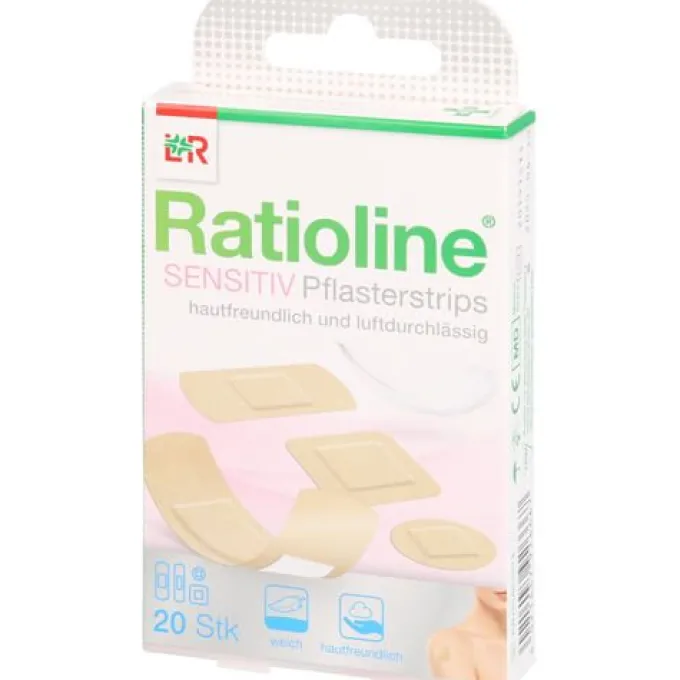 RATIOLINE sensitive Pflasterstrips in 4 Größen 20 St