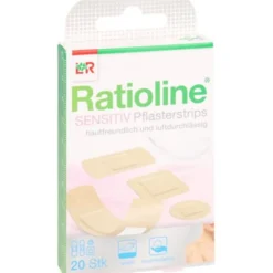 RATIOLINE sensitive Pflasterstrips in 4 Größen 20 St
