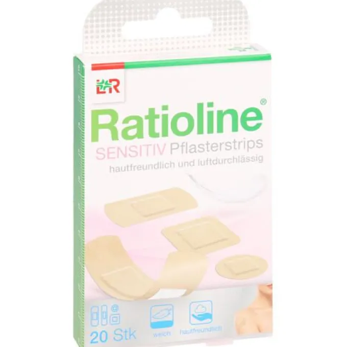 RATIOLINE sensitive Pflasterstrips in 4 Größen 20 St