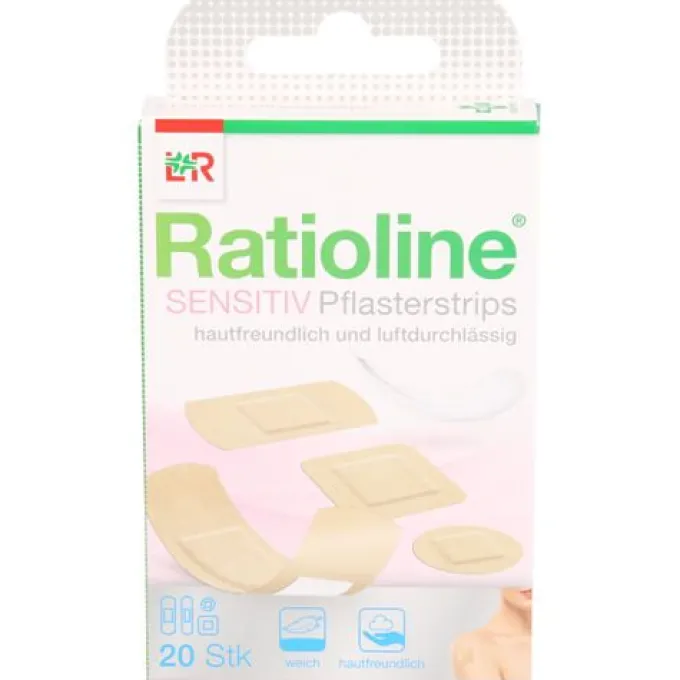 RATIOLINE sensitive Pflasterstrips in 4 Größen 20 St