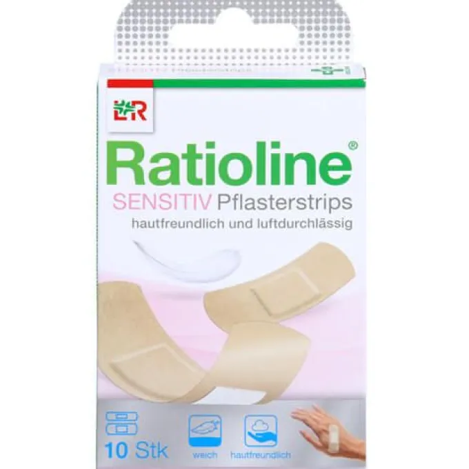 RATIOLINE sensitive Pflasterstrips in 2 Größen 10 St