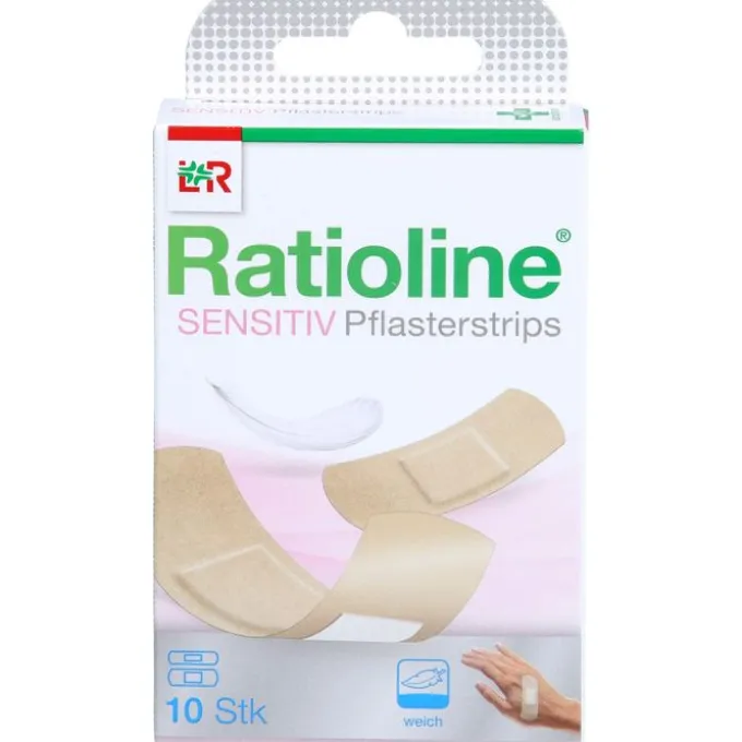 RATIOLINE sensitive Pflasterstrips in 2 Größen 10 St