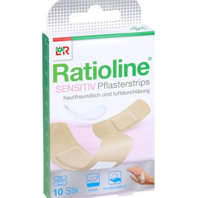 RATIOLINE sensitive Pflasterstrips in 2 Größen 10 St