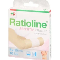 RATIOLINE sensitive Wundschnellverband 8 cmx1 m 1 St