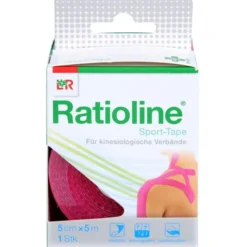 RATIOLINE Sport-Tape 5 cmx5 m pink 1 St