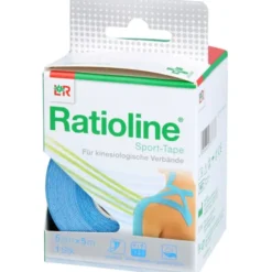 RATIOLINE Sport-Tape 5 cmx5 m türkis 1 St