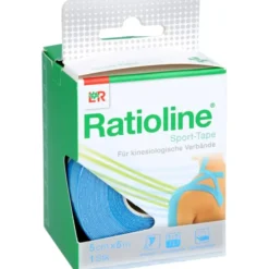 RATIOLINE Sport-Tape 5 cmx5 m türkis 1 St