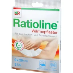 RATIOLINE Wärmepflaster Nacken/Schulter 9x29 cm 3 St