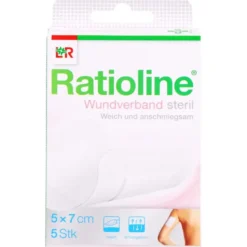 RATIOLINE Wundverband 7x5 cm steril 5 St