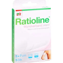 RATIOLINE Wundverband 7x5 cm steril 5 St
