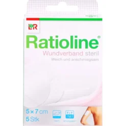 RATIOLINE Wundverband 7x5 cm steril 5 St