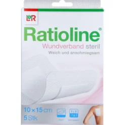 RATIOLINE Wundverband 15x10 cm steril 5 St