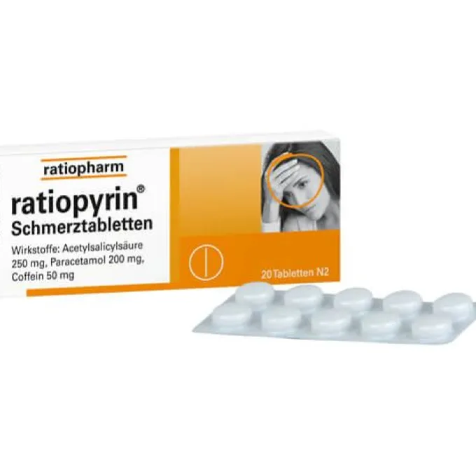 RATIOPYRIN Schmerztabletten 20 St
