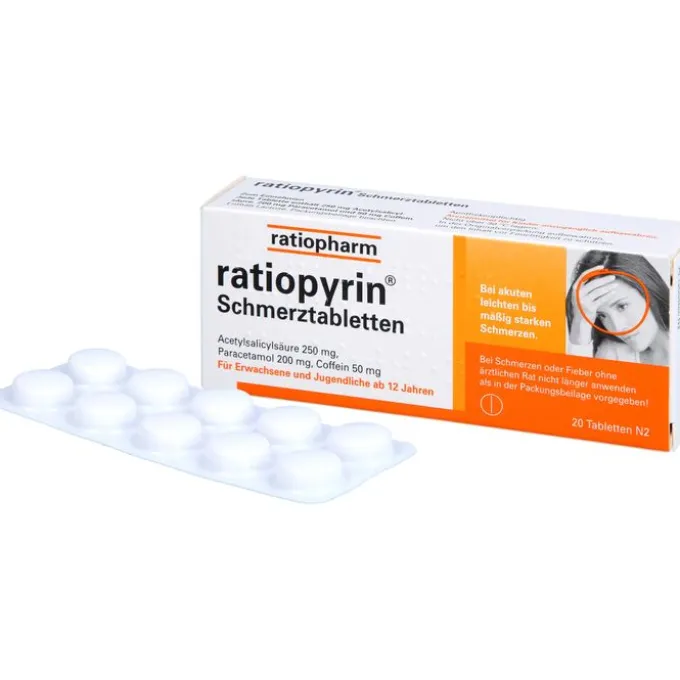 RATIOPYRIN Schmerztabletten 20 St