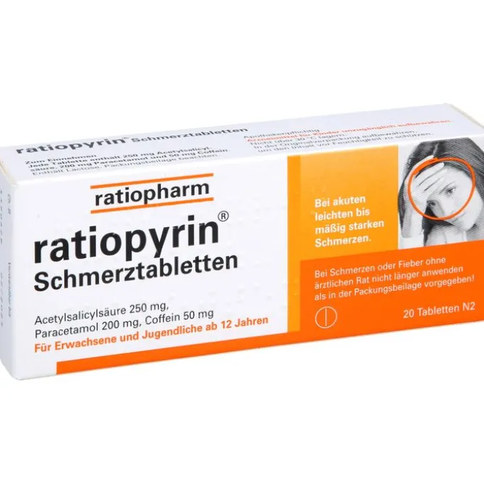 RATIOPYRIN Schmerztabletten 20 St