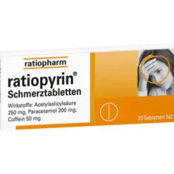 RATIOPYRIN Schmerztabletten 20 St